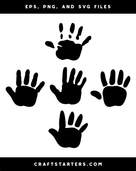 Download 428+ baby handprint silhouette Files
